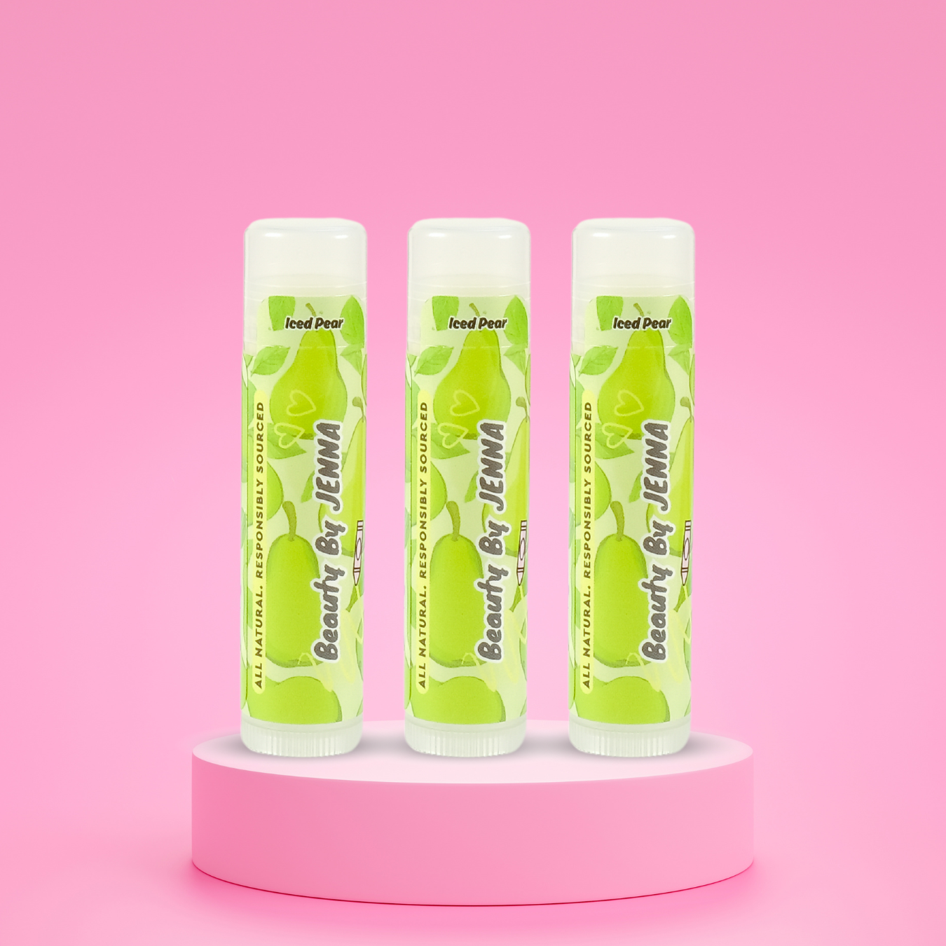 3 Pack - Iced Pear Lip Balm