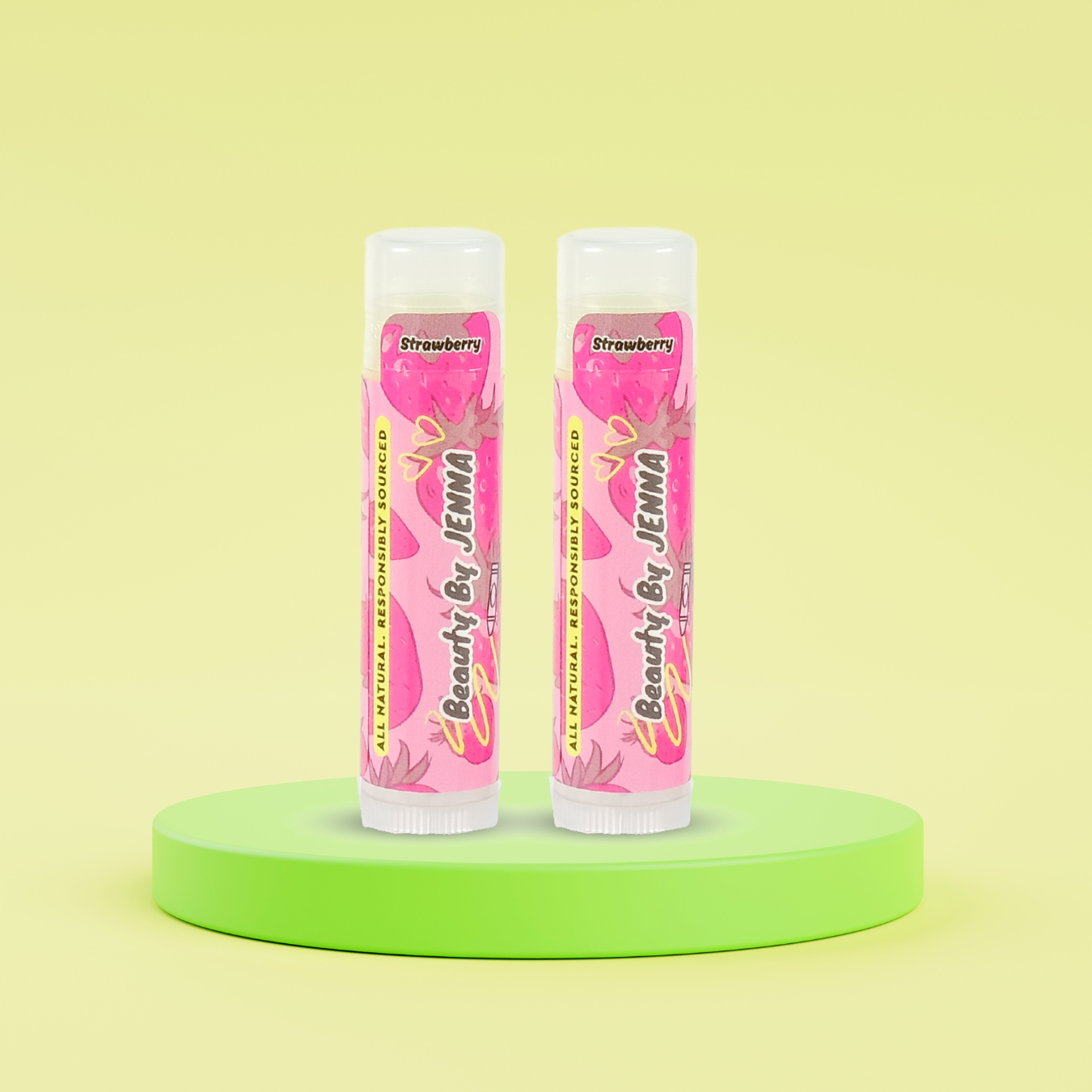 2 Pack - Strawberry Lip Balm