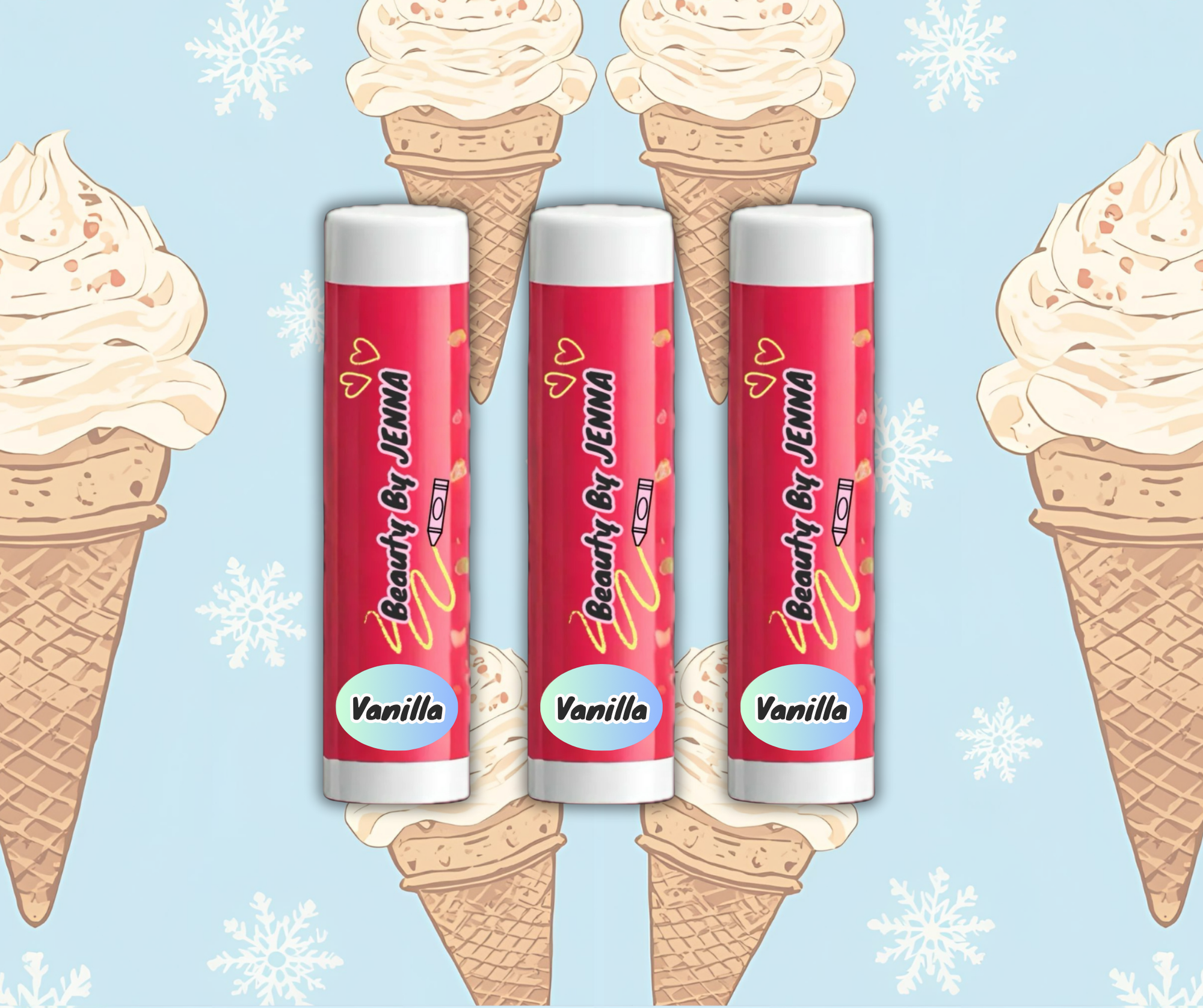 PRE-SALE Vanilla Lip Balm: 3 Pack