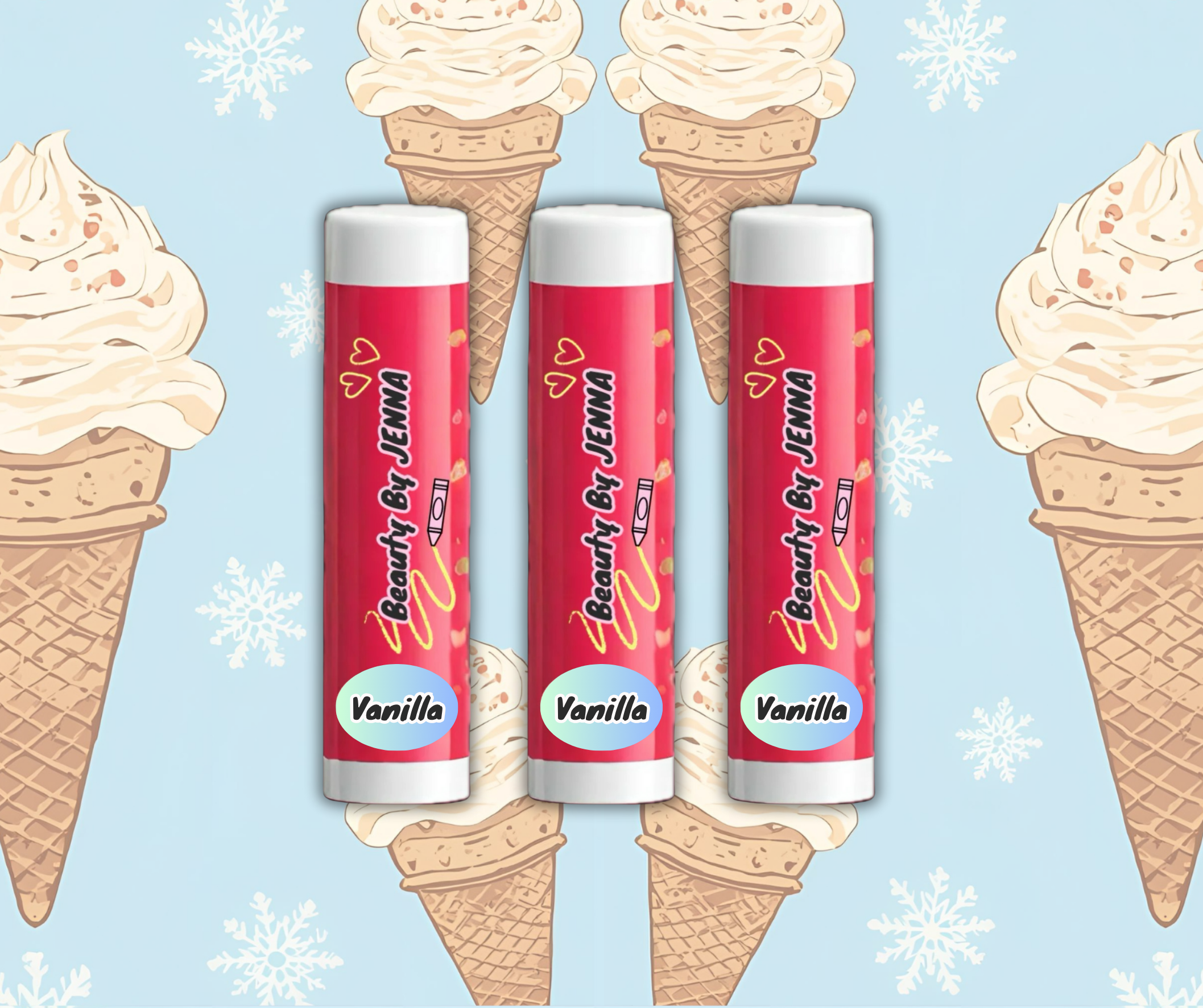 PRE-SALE Vanilla Lip Balm: 3 Pack