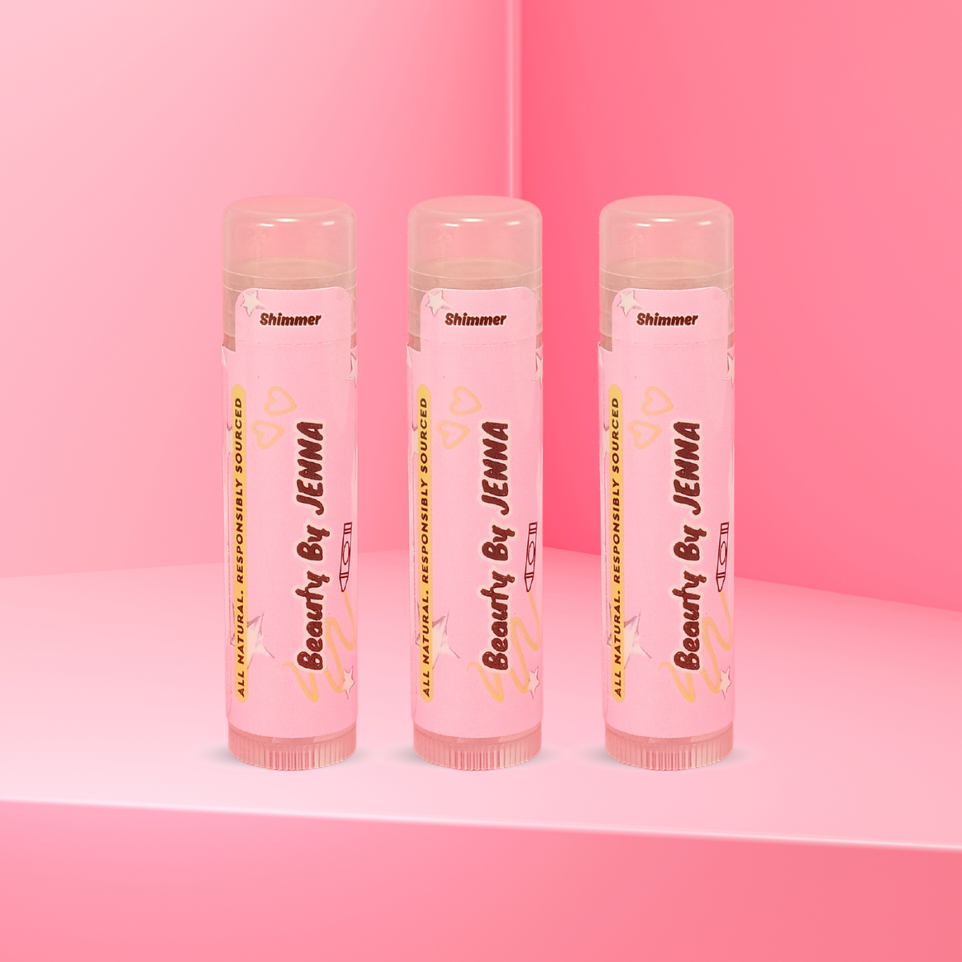 3 Pack - Shimmer Tinted Lip Balm