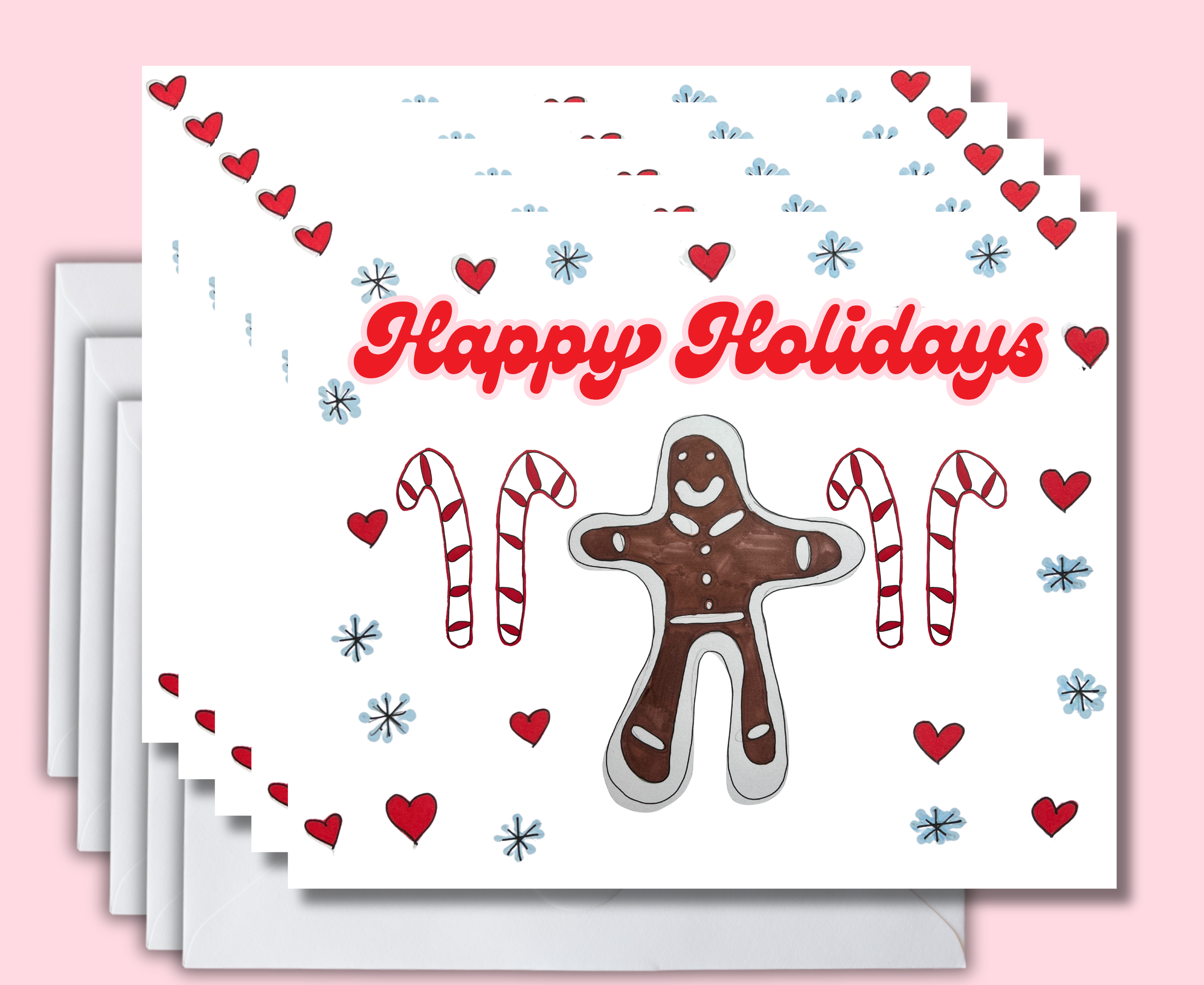 Candy Cane Lane Holiday Card Set — 5 Pack