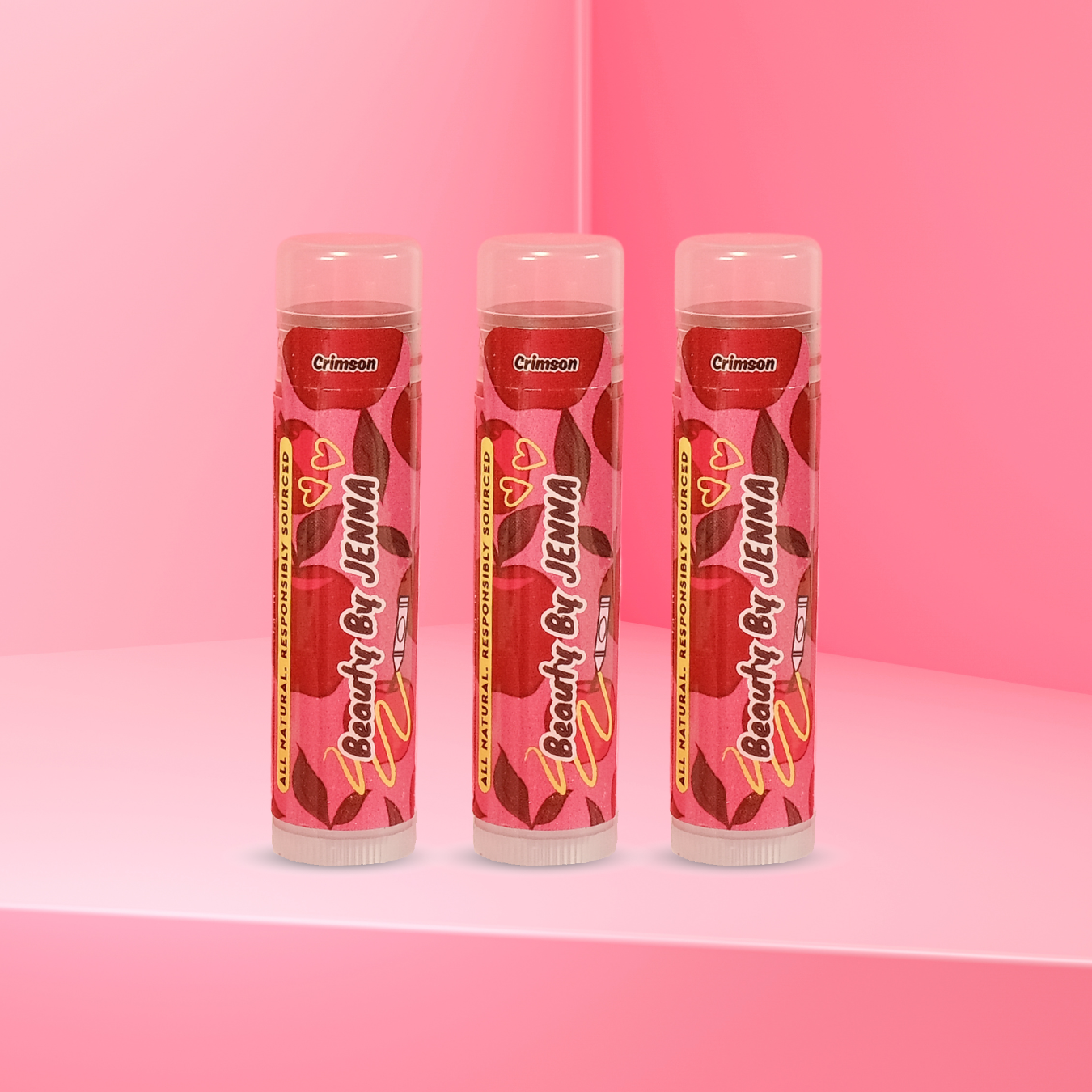 3 Pack - Crimson Tinted Lip Balm