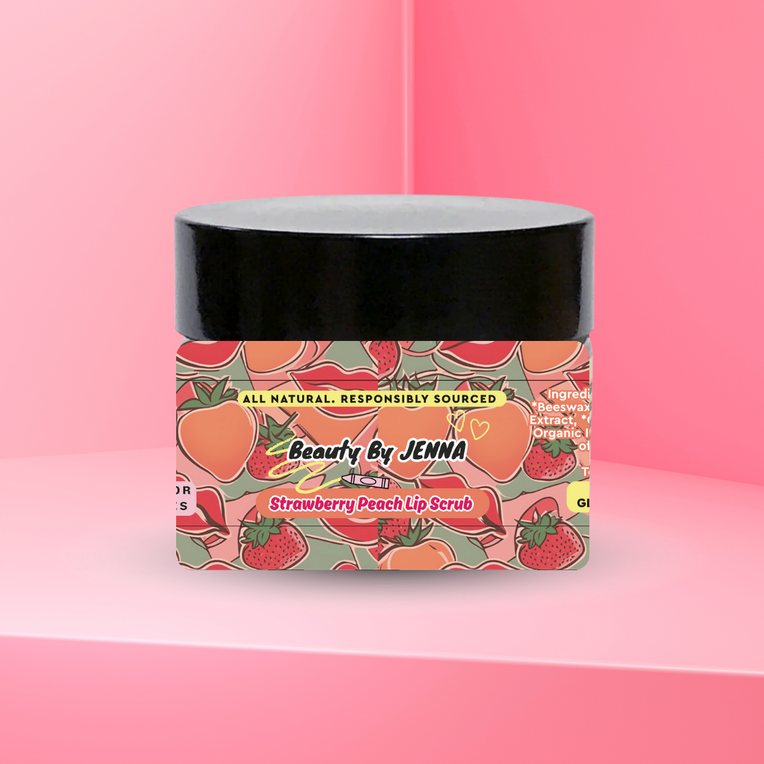 NEW PRE-ORDER: Organic Strawberry Peach Lip Scrub